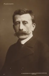 Portret van Moritz Moszkowski (z/w foto)