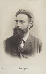 Wilhelm Roentgen (1845-1923), German physicist (b/w photo)