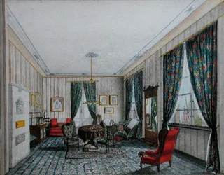 Een Saloninterieur, ca. 1855