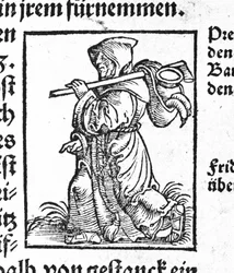 Een pelgrim op de weg - in 