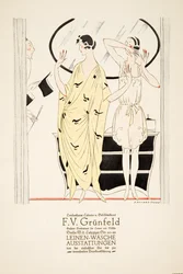 Advertentie voor "F.V. Grunfeld", uit Styl, pub.1922 (pochoirdruk)