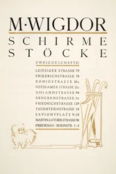 Advertentie voor M. Wigdor, Parapluzaken, uit Styl, pub.1922