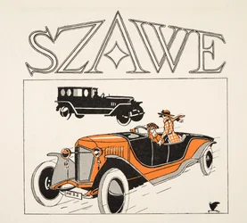 Advertentie voor Szawe, uit Styl, pub.1922 (pochoirdruk)