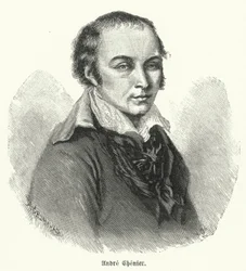 Andre Chenier, Franse dichter (litho)