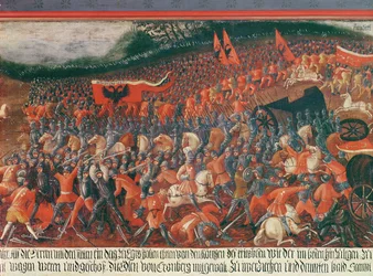 Slag bij Kronenberg, Duitsland in c.1388