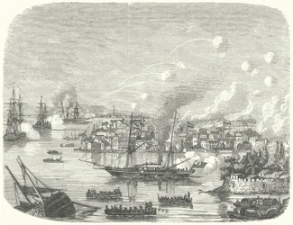 Bombardement van Canton door de Britten, Tweede Opiumoorlog