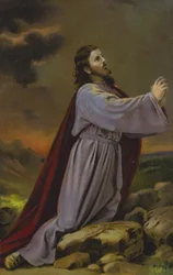 Christus knielend