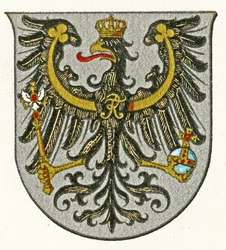 Wapen van het Koninkrijk Pruisen en later van de provincie Oost-Pruisen, ca. 1898