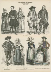 Kostuums van Bretagne, eind 19e eeuw