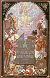 Esperanto brengt vrede aan de naties, ansichtkaart