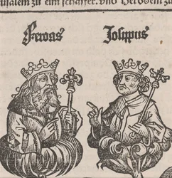 Fragment van illustratie uit de Neurenberg Kroniek