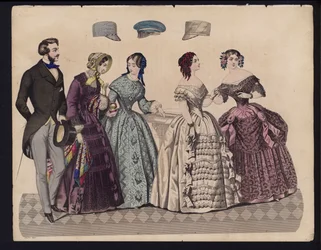 Duitse modeplaat, midden 19e eeuw