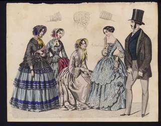 Duitse modeplaat, midden 19e eeuw