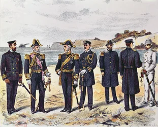 Duitse marine-uniformen, eind 19e eeuw