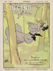 Meisje op een schommel