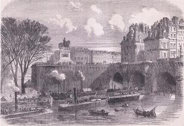 Kanonneerboten op de Seine