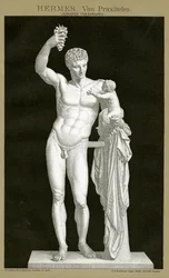 Hermes en de baby Dionysos toegeschreven aan Praxiteles c.1895
