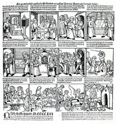 Hostieschennis door de Joden van Passau in 1477