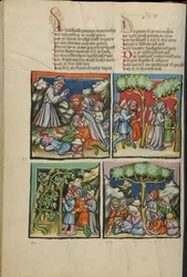 Verlichtingen uit Weltchronik Ms 33 fol. 135v