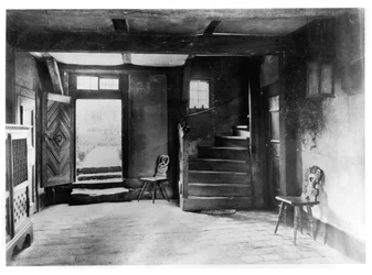 Interieur van het huis van Johann Sebastian Bach (1685-1750)