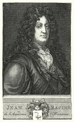 Jean Racine, Franse toneelschrijver (gravure)