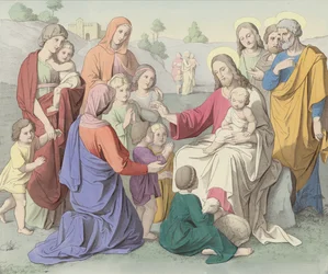 Jezus zegent de kinderen