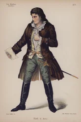 Karl, uit Die Rauber door Friedrich Schiller