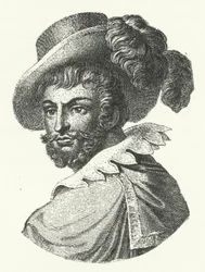 Luis de Camoes, Portugese dichter (gravure)