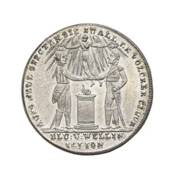 Medaille ter herdenking van Wellington en Blücher bij Waterloo