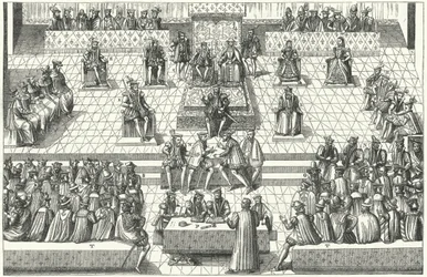 Bijeenkomst van de Franse Staten-Generaal in Orléans, januari 1561
