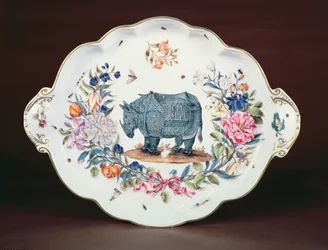 Meissen standaard voor het middelpunt van de Northumberland dienst, ca. 1745