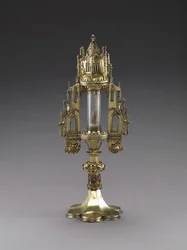 Monstrans met een relikwie van Sint Sebastiaan, 1484