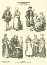 Noorse en Deense kostuums, vroege 17e eeuw