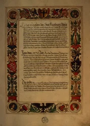 Pagina uit het Geheim Ehrenbuch des Fuggerschen Geschlechts