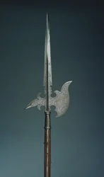 Parade hellebaard van de staatswacht van keurvorst Christian I van Saksen, 1586-91