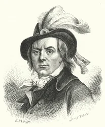 Paul Barras, Franse politicus van de Revolutie (gravure)