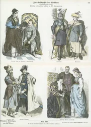 Poolse en Russische kostuums, 15e en 16e eeuw