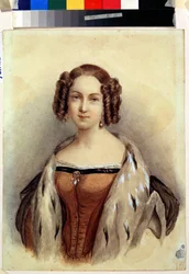 Portret van prinses Marie van Hessen en de Rijn, toekomstige keizerin van Rusland