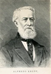 Portret van Alfred KRUPP (1812-1887), Duitse staalindustrieel