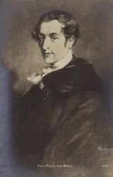 Portret van Carl Maria von Weber
