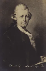 Portret van Gotthold Ephraim Lessing