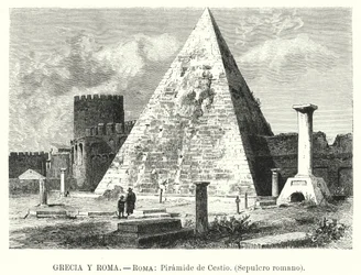 Piramide van Cestius, graf van Gaius Cestius, Rome