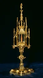 Reliekhouder met stuk van het kruis, Augsburg, c.1490