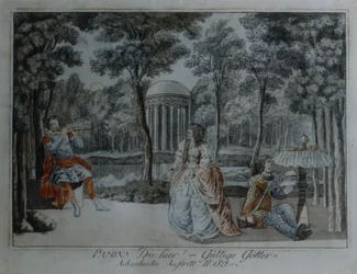 Scène uit Die Zauberflöte van Wolfgang Amadeus Mozart