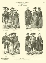 Zwitserse kostuums, late 18e eeuw