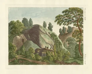 De basaltkolommen bij de Kitzhammer van Meissner