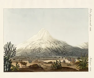 De Chimborazo in Zuid-Amerika