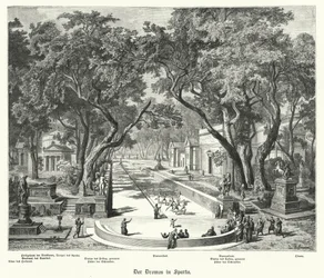 De Dromos in Sparta, Oud-Griekenland