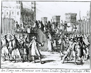 De executie van de hertog van Monmouth en Buccleuch (1649-85) (gravure)