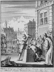 De executie van de Graaf van Strafford (1593-1641) op Tower Hill, 12 mei 1641